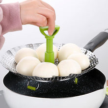 Laden Sie das Bild in den Galerie-Viewer, Klappbarer Dampfkorb aus Edelstahl