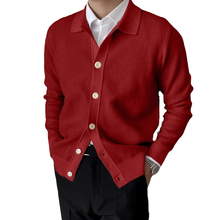 Laden Sie das Bild in den Galerie-Viewer, Einfarbige Strickjacke mit Knöpfen