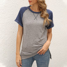 Laden Sie das Bild in den Galerie-Viewer, Lässiges lockeres kurzärmliges T-Shirt für Damen