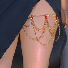Laden Sie das Bild in den Galerie-Viewer, Rubin Königin Beinkette