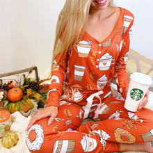 Laden Sie das Bild in den Galerie-Viewer, Eiscreme Pyjama Set für Damen