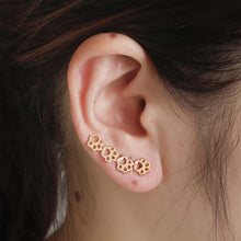 Laden Sie das Bild in den Galerie-Viewer, Damen Hunde Fußabdruck Ohrringe