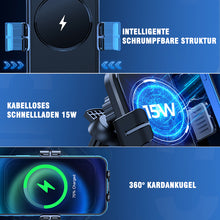 Laden Sie das Bild in den Galerie-Viewer, Kabelloser Autotelefonhalter mit Ladefunktion