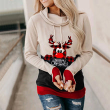 Laden Sie das Bild in den Galerie-Viewer, Weihnachten Langärmliger Kapuzenpullover