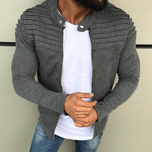 Laden Sie das Bild in den Galerie-Viewer, Stilvolle Einfarbige Faltenjacke