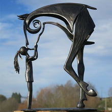Laden Sie das Bild in den Galerie-Viewer, Metallornamente Pferdeskulptur