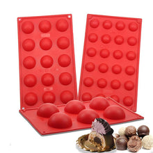 Laden Sie das Bild in den Galerie-Viewer, Halbkugelförmige Silikonbackform