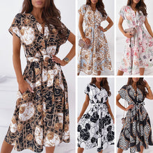 Laden Sie das Bild in den Galerie-Viewer, Sommer Bedrucktes Kleid für Damen