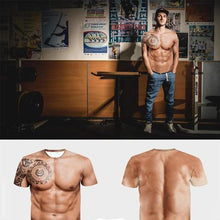 Laden Sie das Bild in den Galerie-Viewer, Muskel Tattoo Druck T-Shirt