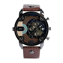 Laden Sie das Bild in den Galerie-Viewer, Stylische Herrenuhr mit großem Zifferblatt und Stahlband