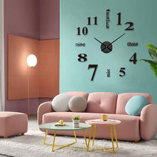 Laden Sie das Bild in den Galerie-Viewer, DIY Moderne Stanzfreie Wanduhr