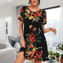 Laden Sie das Bild in den Galerie-Viewer, Langes modisches Kleid mit Digitaldruck