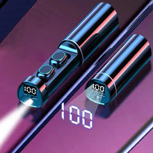 Laden Sie das Bild in den Galerie-Viewer, Drahtlos Bluetooth Ohrhörer Ladebox mit Taschenlampe