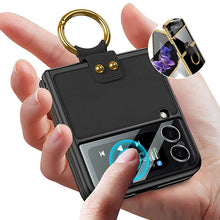 Laden Sie das Bild in den Galerie-Viewer, Hartrahmenabdeckung für Samsung Z Flip 3 mit Umhängeband