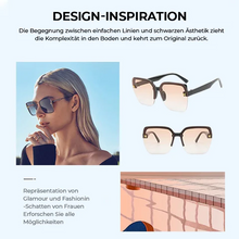 Laden Sie das Bild in den Galerie-Viewer, Rechteckige Mode-Sonnenbrille