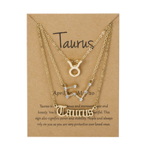Laden Sie das Bild in den Galerie-Viewer, Kreative Halsketten mit zwölf Sternbildern (drei Stücke)