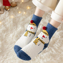 Laden Sie das Bild in den Galerie-Viewer, Weihnachtsgeschenkbox-Handtuchsocken – Weihnachtsball-Bodensocken