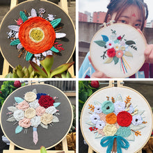 Laden Sie das Bild in den Galerie-Viewer, Handgemachte kreative DIY-Blumenstickerei