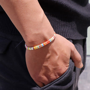 Geflochtenes Regenbogen-Armband