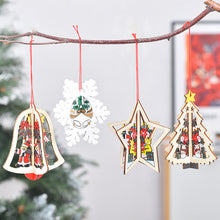 Laden Sie das Bild in den Galerie-Viewer, Weihnachten Anhänger aus Holz