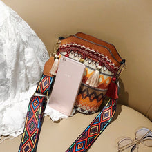 Laden Sie das Bild in den Galerie-Viewer, Modische ethnische gewebte Umhängetasche für Damen