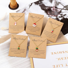 Laden Sie das Bild in den Galerie-Viewer, Legierungshalskette der Weihnachtsserie