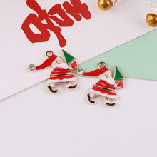 Laden Sie das Bild in den Galerie-Viewer, Weihnachten Schneemann und Schneeflocke Anhänger