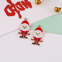 Laden Sie das Bild in den Galerie-Viewer, Weihnachten Schneemann und Schneeflocke Anhänger