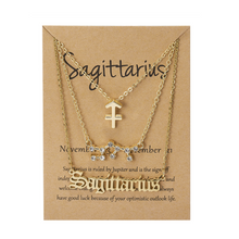 Laden Sie das Bild in den Galerie-Viewer, Kreative Halsketten mit zwölf Sternbildern (drei Stücke)