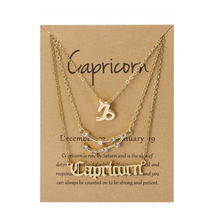 Laden Sie das Bild in den Galerie-Viewer, Kreative Halsketten mit zwölf Sternbildern (drei Stücke)