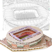 Laden Sie das Bild in den Galerie-Viewer, 3D dreidimensionales Fußballfeld-Puzzle