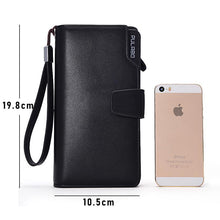 Laden Sie das Bild in den Galerie-Viewer, Herr Lässige Lange Brieftasche mit Reißverschluss