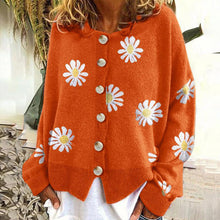 Laden Sie das Bild in den Galerie-Viewer, Süße Strickjacke mit Gänseblümchen