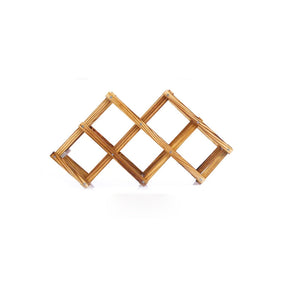 Klappbares Weinregal aus Holz