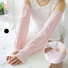 Laden Sie das Bild in den Galerie-Viewer, Dünne Lockere Eisseidenärmel