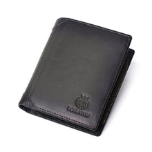 Laden Sie das Bild in den Galerie-Viewer, Bifold-Geldbörse aus Leder für Herren mit Anti-Diebstahl-RFID-Blockierung