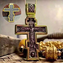 Laden Sie das Bild in den Galerie-Viewer, Vintage Kreuz Halskette