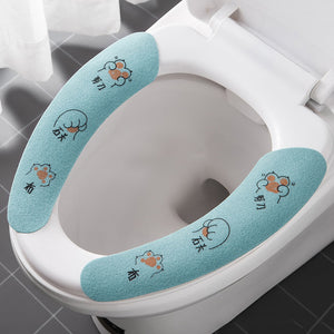 Toilettensitz Cartoon Aufkleber