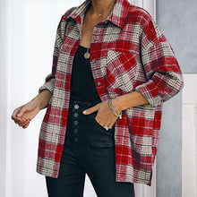 Laden Sie das Bild in den Galerie-Viewer, Tweed Karierte Jacke
