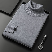 Laden Sie das Bild in den Galerie-Viewer, Einfarbiger Eleganter Rollkragenpullover für Herren