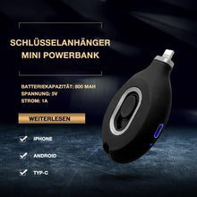 Laden Sie das Bild in den Galerie-Viewer, Schlüsselanhänger Mini Powerbank