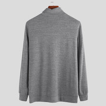 Laden Sie das Bild in den Galerie-Viewer, Langärmliger Strickpullover mit Rollkragen