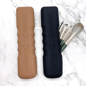Aufbewahrungstasche für Make-up-Pinsel aus Silikon