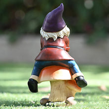 Laden Sie das Bild in den Galerie-Viewer, Kreatives Pilz-Zwerg-Gartenornament