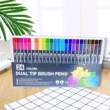 Laden Sie das Bild in den Galerie-Viewer, Doppelseitiges Aquarellstift-Set