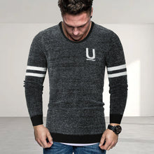 Laden Sie das Bild in den Galerie-Viewer, Herren gestreifter Briefpullover