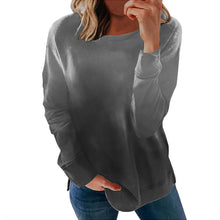 Laden Sie das Bild in den Galerie-Viewer, Sweatshirt mit Rundhalsausschnitt und Farbverlauf