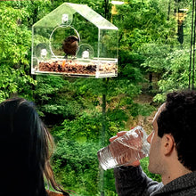 Laden Sie das Bild in den Galerie-Viewer, Fenster Vogelhaus Futterspender