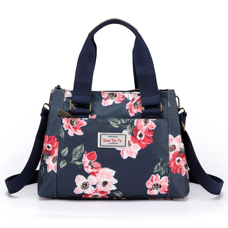 Schultertasche aus Nylon mit großem Fassungsvermögen