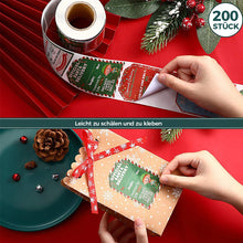 Laden Sie das Bild in den Galerie-Viewer, Weihnachtsdekoration Aufkleberrolle(200 Stück)